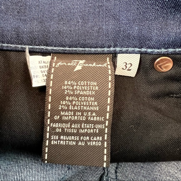 7 For All Mankind Standard Straight Jeans Style ATA519353A Size 32 - Picture 12 of 12